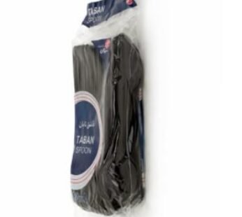 ملاعق بلاستيك اسود سميك 50 حبة