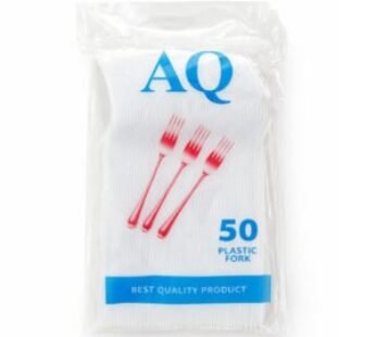 شوك بلاستيك ابيض سميك 50 حبة