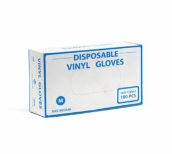 قلافز فينيل شفاف 100 حبة – M